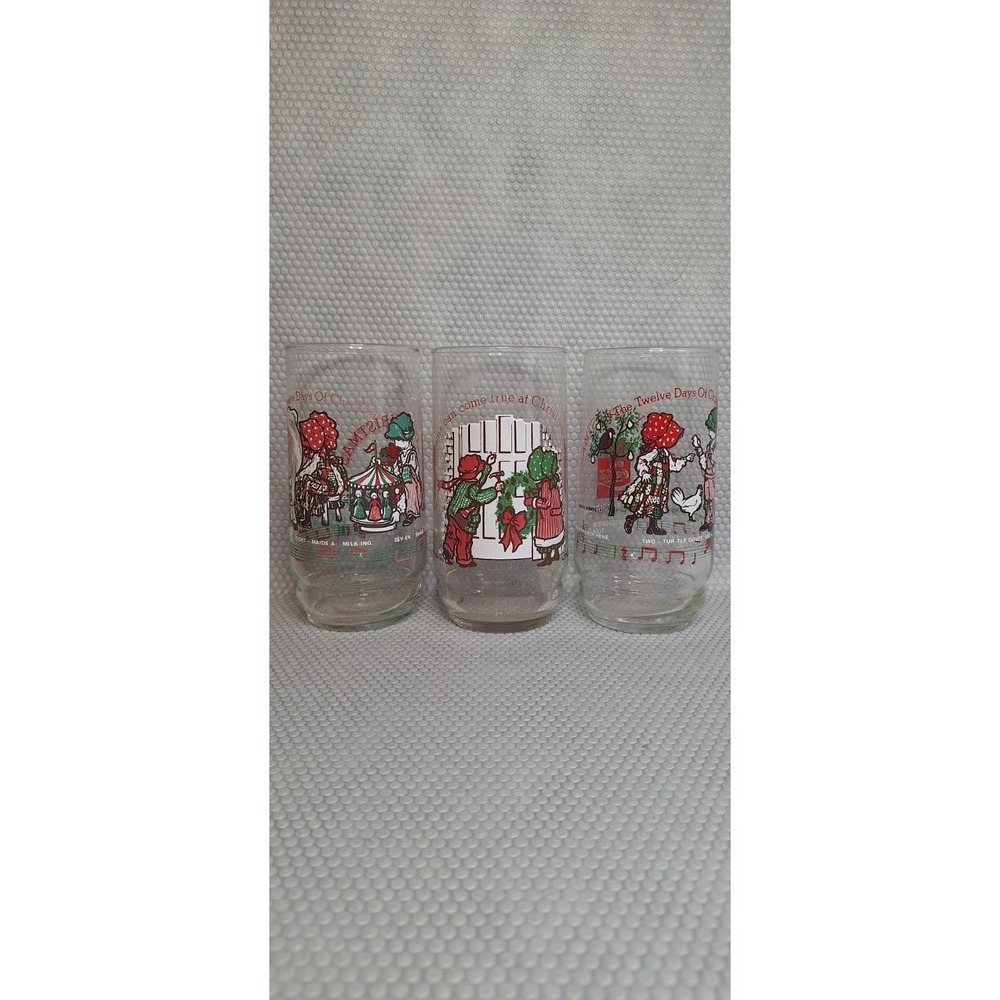 Lot Of 3- Coca-Cola "Merry Christmas" Collectors Glasses 1978 And 1979